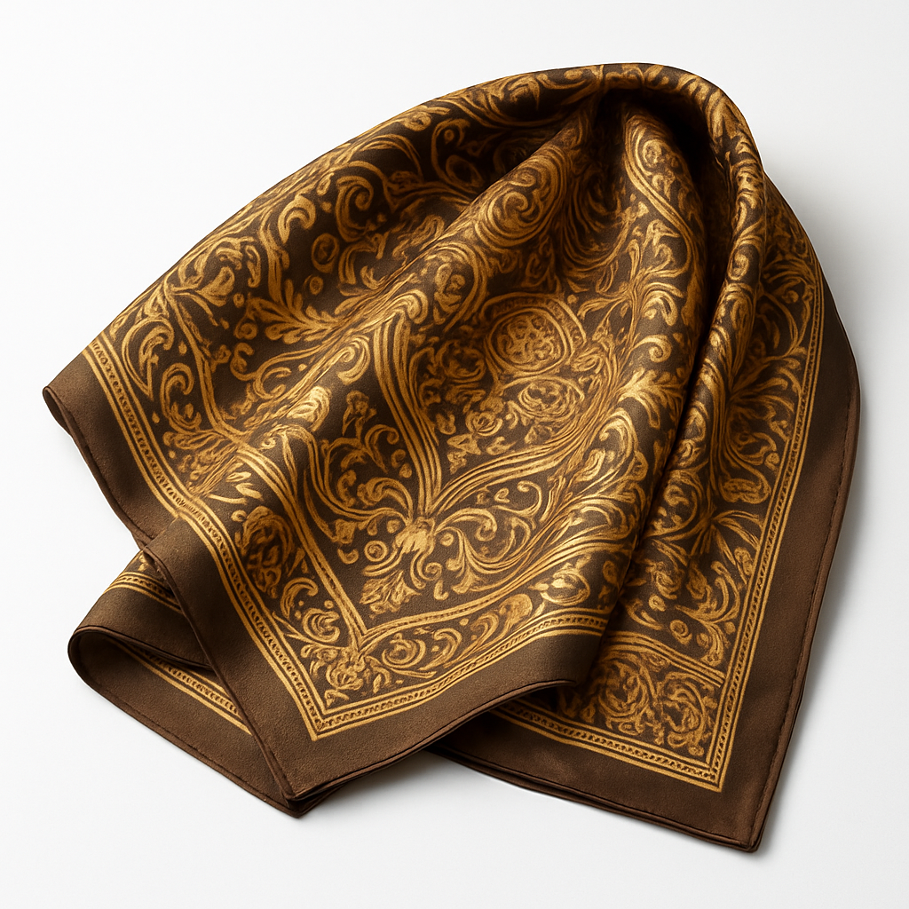 Handprinted Silk Scarf